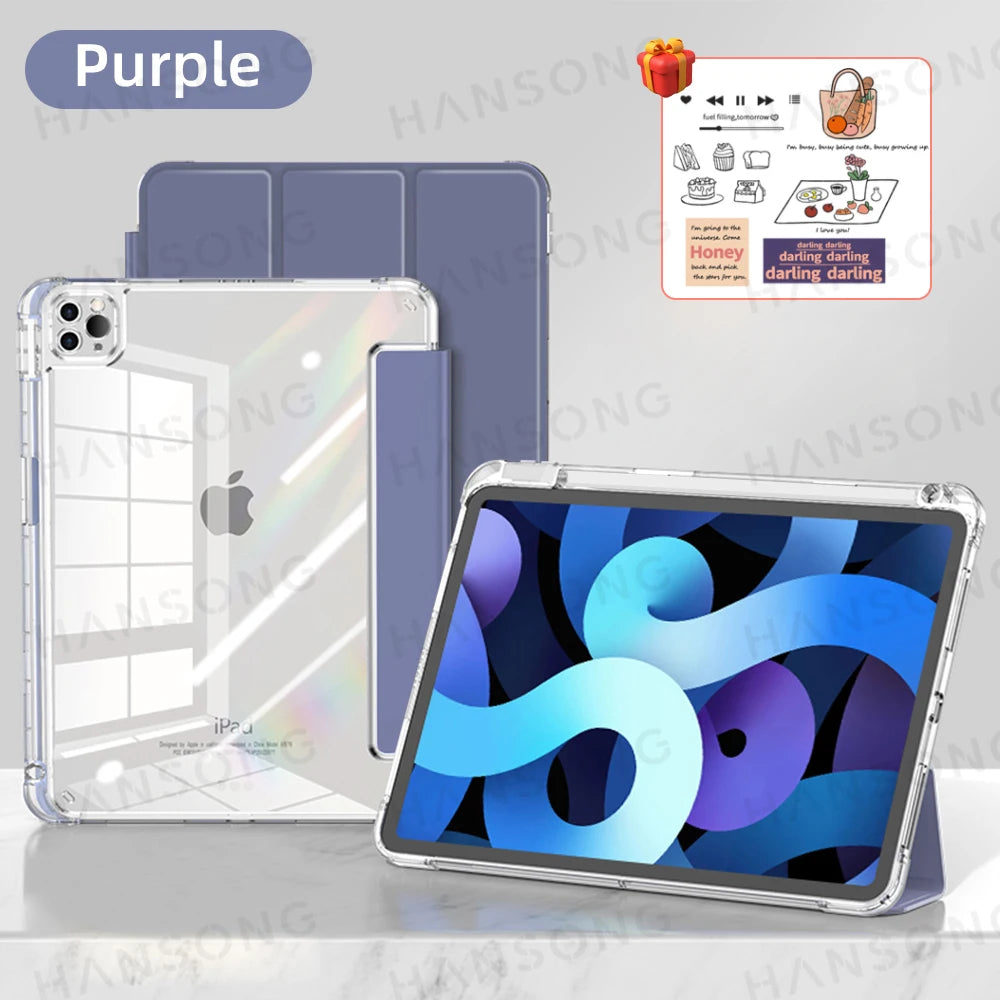 For iPad A16 11th Case For Air 11 M3 M4 Air 13 M4 10th Gen 10.9 7 8 9th 10.2 Air4 5 Pro 11 12.9 13 M4 M5 5 6th 9.7 Mini6 7 Cover