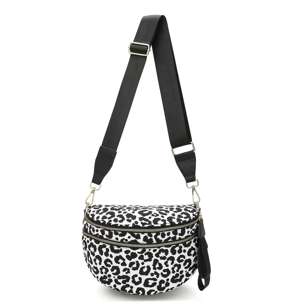 Women Checkered Bum Bag Casual Fanny Pack Large Capacity Crossbody Adjustable Strap Simple Shoulder Mommy Bag Daily Travel Tote