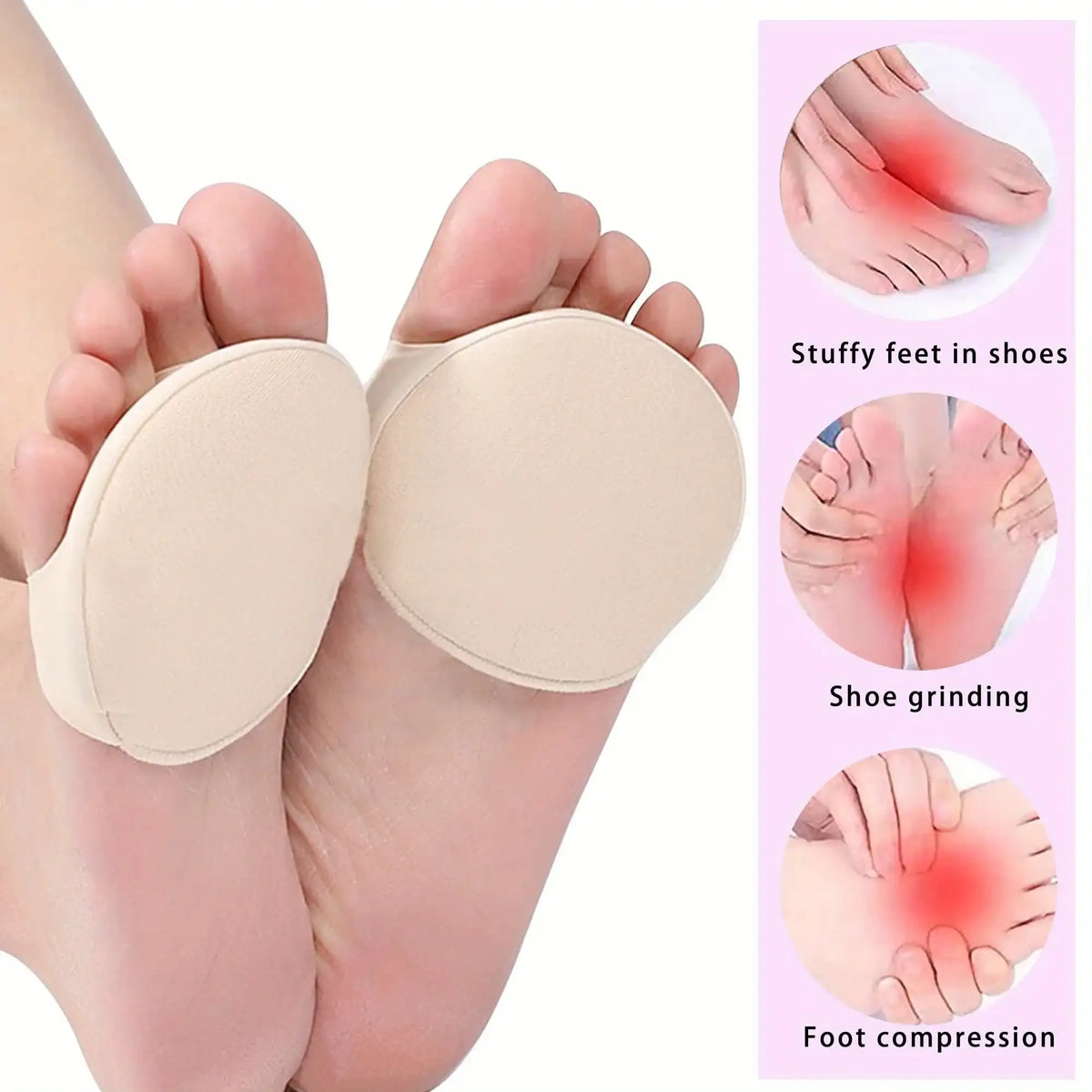 Forefoot Toe Separator Socks – 2 Pack