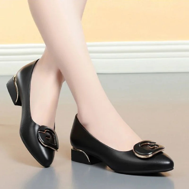 Women Fashion Sweet Light Weight Brown Spring Slip on Flat Shoes Lady Casual Black Pu Leather Office Loafers Zapatos Mujer B9646