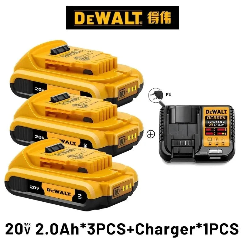 Original Dewalt 20V Battery, 2.0Ah-9.0Ah Battery DCB200 DCB609 DCB206 DCB606 DCD805 For Dewalt Power Tool Replacement Battery