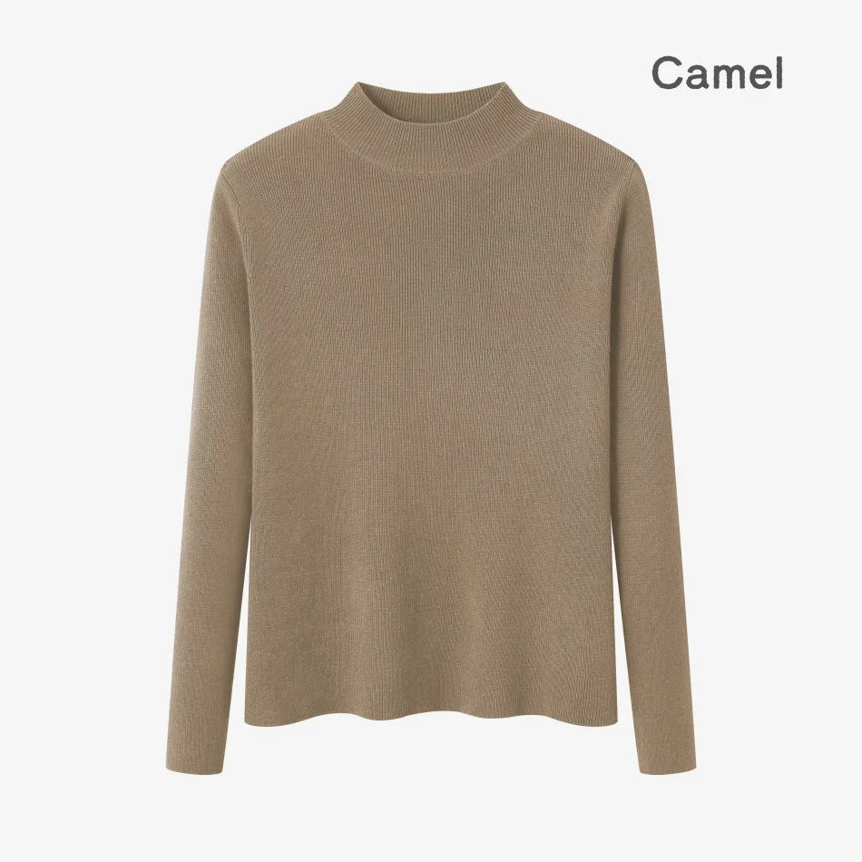 AS AW26 Fashion Plaid slip dress match knit wide-rib cardigan Knit mockneck top woman clothes