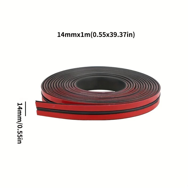 Car Rubber Seal Strips Auto Seal Protector Sticker Window Edge Windshield Roof Rubber Sealing Strip Noise Insulation