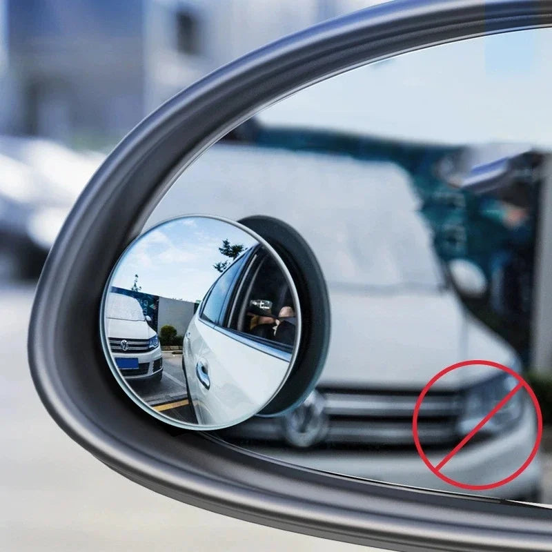 360° Adjustable Car Blind Spot Mirror, Wide Angle Convex Rear View Round Mirror, Vehicle Reverse Auxiliary Safety Mirror