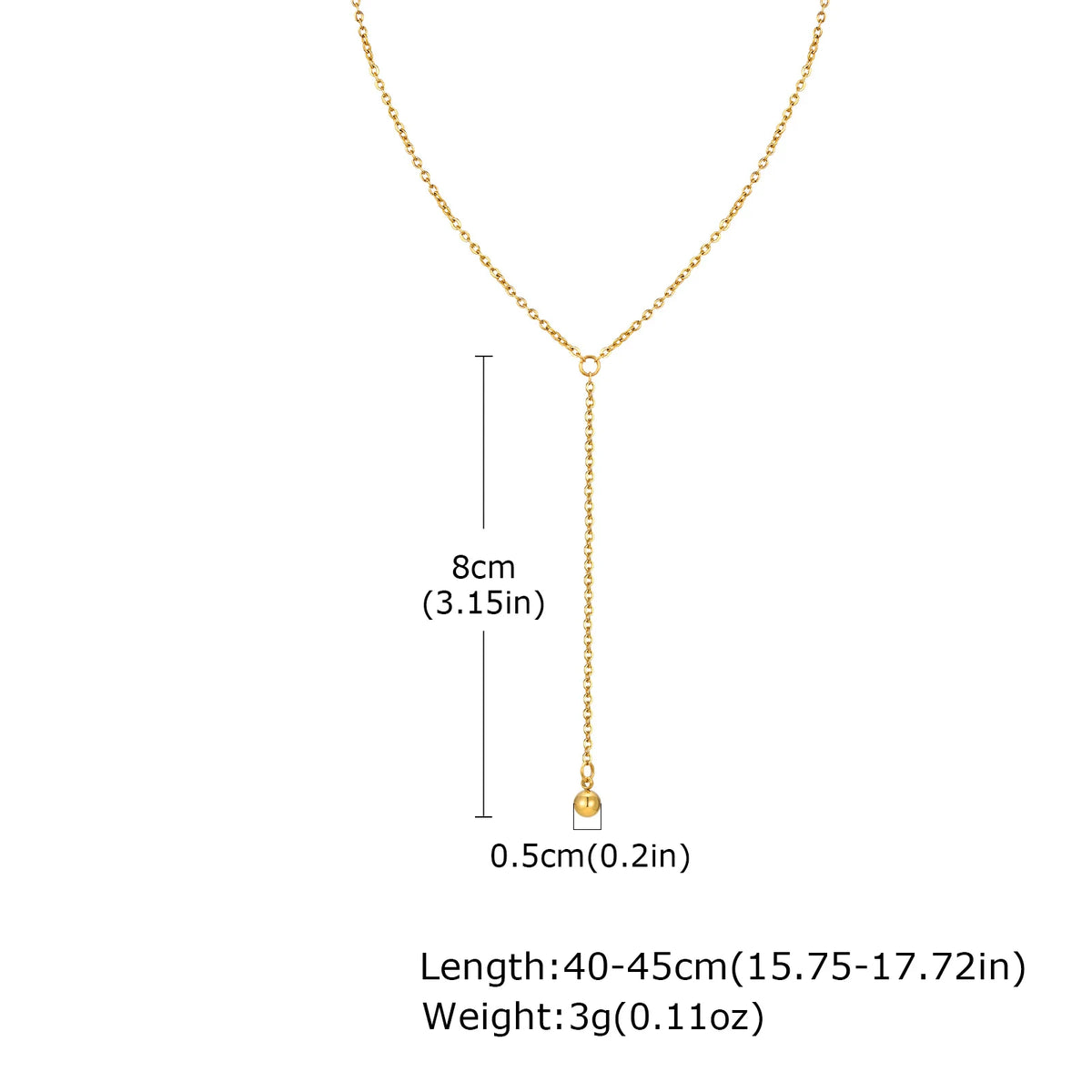 Stainless Steel Y Shape Pearl and Cubic Zirconia Pendant Neckalace For Women, Minimalist Personal Gold Plated Jewelry