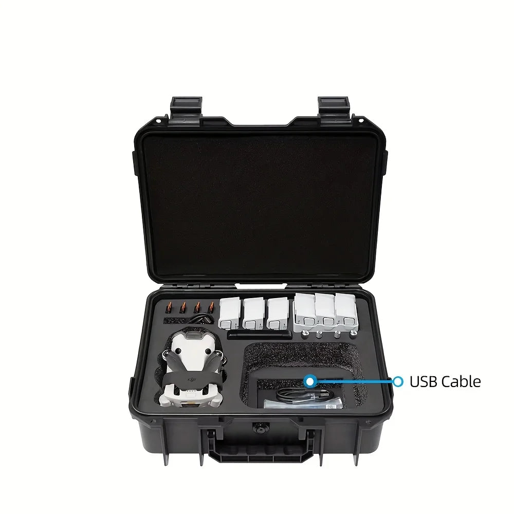 Hard Case for DJI Mini 4 Pro,Waterproof Hard Shell for DJI Drone Mini 3 Pro/Min3/RC2/RC/RC-N2/N1 Travel Carrying Storage Box