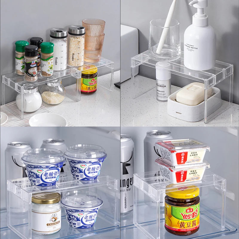 Clear Refrigerator Organizer Rack – Single or 2-Piece
