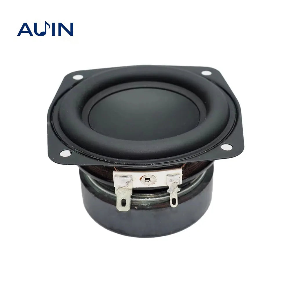 AUIN 1 pcs 3 Inch 4 Ohm 15W 78MM Subwoofer Speaker Supper Bass Audio Square Woofer DIY Home Theater Sound Bookshelf Loudspeaker