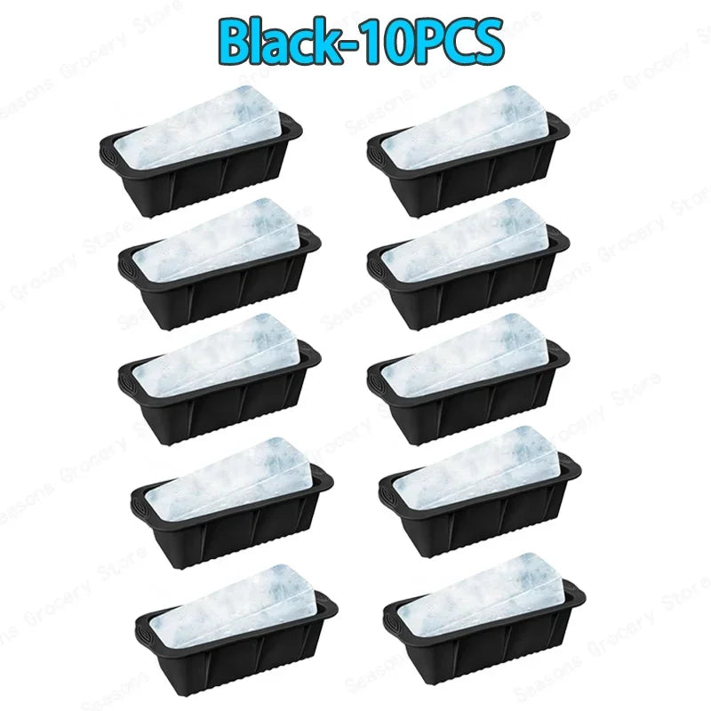 1-10PCS Extra Large Silicone Ice Cube Molds Cold Bath Ice Bucket Making Ice Cubes Cake Baking Molds New Ice Compartment Molds