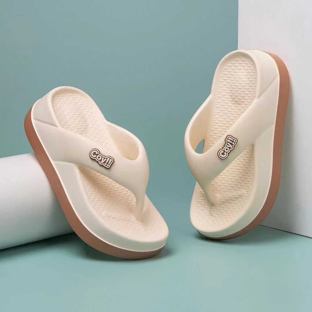 Summer Women's Flip-Flops 3cm Height Non-Slip Summer Sandals Ladies Slides Girl's Slippers