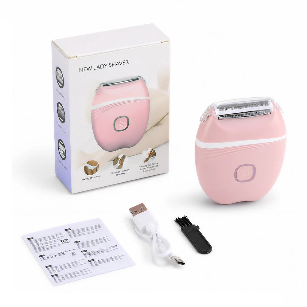 Women's Shaver Electric Mini Washable Razor Special Hair Removal Equipment for Whole Body Leg Armpit Intimate Area 3 in 1
