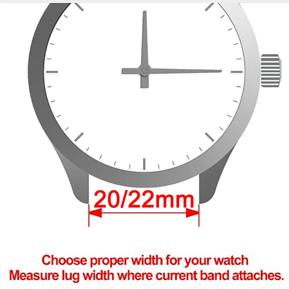 Stainless Steel Strap For Samsung Galaxy Watch 7 6 5 4 44mm 40mm 5Pro 4 Classic 20mm 22mm Bracelet Huawei GT 2 3 4 Pro 46mm Band
