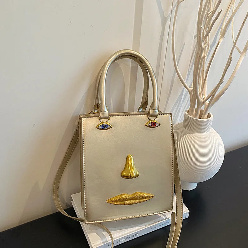Jewelry Eyes Face Bags for Women Handbags Harajuku Box Shoulder Bag Funny Purses for Women Party Evening Bag NEW Crossbody Bags
