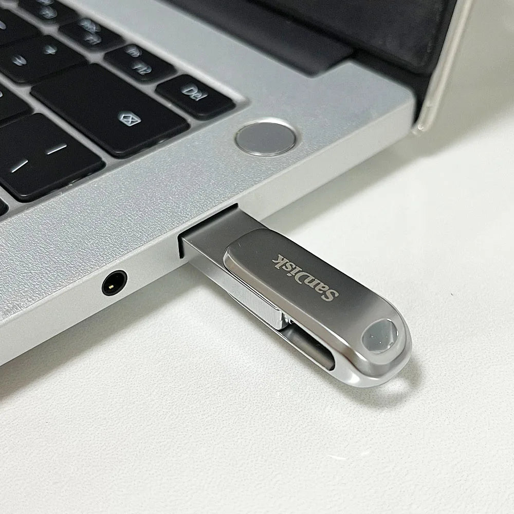 SanDisk Ultra Dual Drive Luxe USB Type-c 32GB 64GB 128GB 256GB 512GB USB 3.2 Gen 1 Phone Metal Type C OTG Flash Drive  Pen Drive