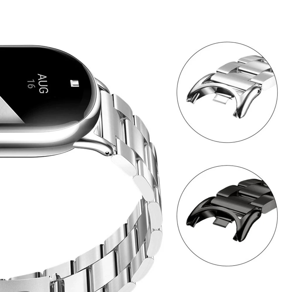 Stainless Steel Bracelet for Xiaomi mi band 10/9/8 Strap Replacement Correa for Miband 9 Bands for Xiaomi8 Watchbands Accesorios