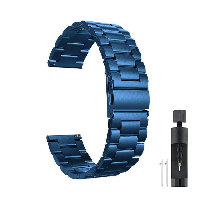 22mm 20mm Stainsteel Steel Strap For Samsung Galaxy 7 6 3 4 5 Pro Classic Metal Band For Huawei GT 4 46mm Amazfit Bip/GT/GTS/GTR
