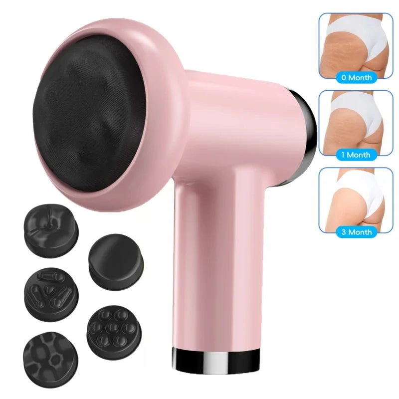 Portable Vibration Massage Fascia Gun, Deep Muscle Relaxation Body Shaping Slimming Machine, Anti-Cellulite Fat Reducing Fitness