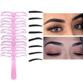 8pcs/set Eyebrow Shaping Template Helper Eyebrow Stencils Kit Grooming Card Eyebrow Defining Makeup Tools mask