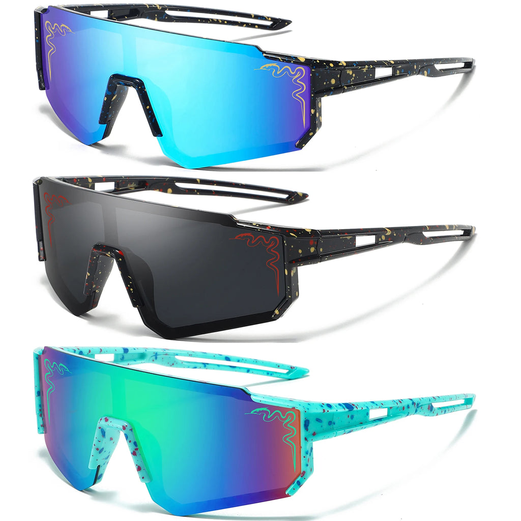 3 Pairs Age 5-16 Youth Baseball Sunglasses UV400 Boys Girls Glasses Outdoor Sport Cycling Goggles Children Kids Softball Shades