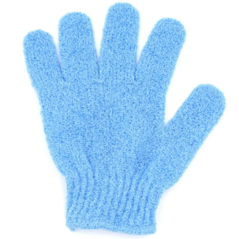 5PCS/SET Skin Bath Shower Wash Cloth Shower Scrubber Back Scrub Exfoliating Body Massage Sponge Bath Gloves Moisturizing Spa