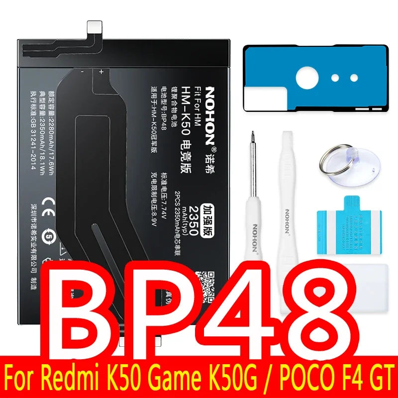 NOHON Battery For Xiaomi Redmi Note 10 Pro 9 9S 8 7 Mi 9 SE 8 Lite 9T Mix 4 Bateria BN57 BN53 BM4Y BM4J BM3L BM4E BM4F BN4A BN55