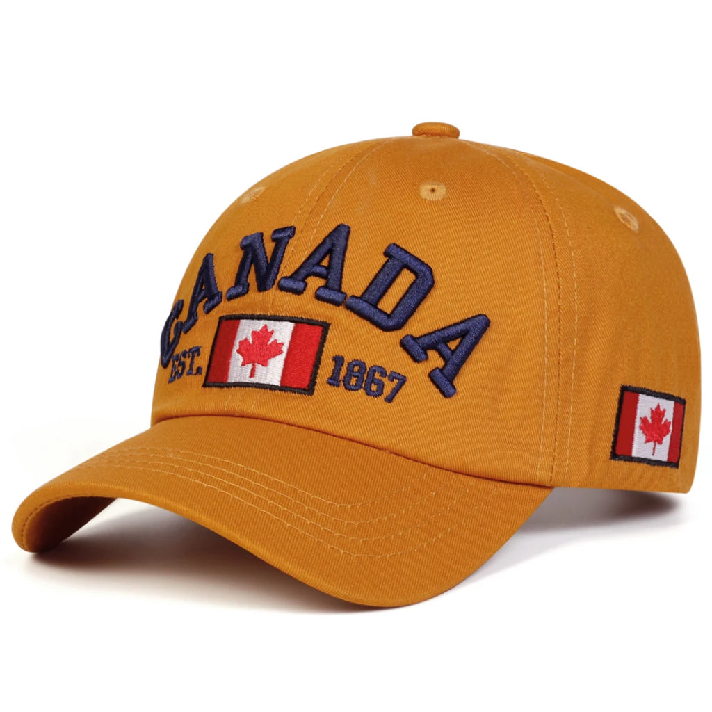 Fashion Cotton Canada Baseball Cap Flag of Canada Hat Snapback Adjuatable Mens Baseball Caps Gorras