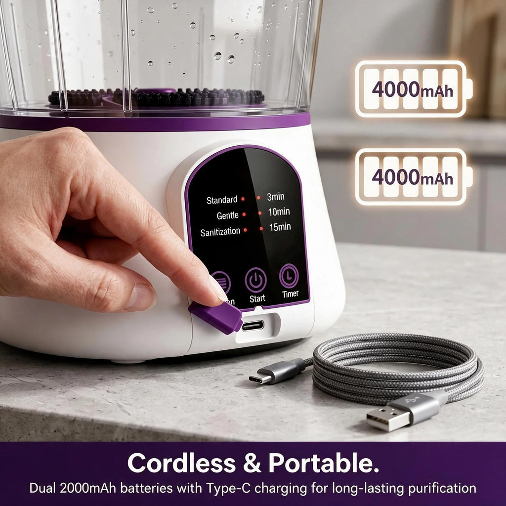 Small Purifier For Washing Fruits and Vegetables Ingredients, Meat Sterilization Removal of Pesticide Residues Washing Fruit