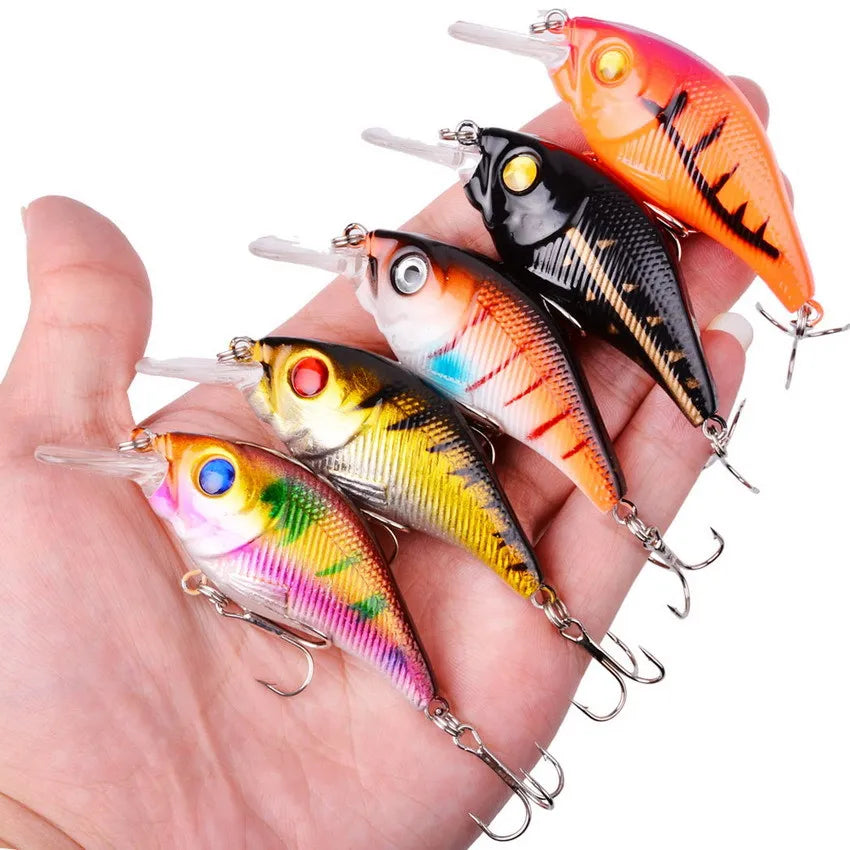 1PCS 7.7CM/12.2G Rock Little Fatty Lure Bait Set Fake Bait Fishing Supplies Imitation Bait Lure Plastic Simulation Fishing Gear