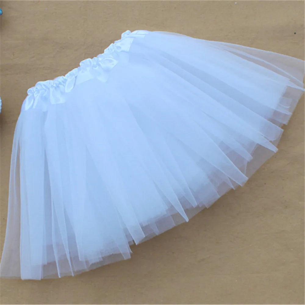 Flower Girls Petticoat Underskirt Cosplay Party Short Dress Jupon Enfant Fille Lolita Ballet Tutu Skirt Enaguas Sottogonna Mini