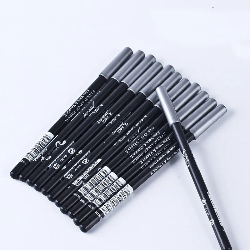 Fashion Professional Makeup Black Brown Eyeliner Eyebrow Pencil Portable Hard Eyeliner Waterproof Lasting Cosmetic Beauty Tool