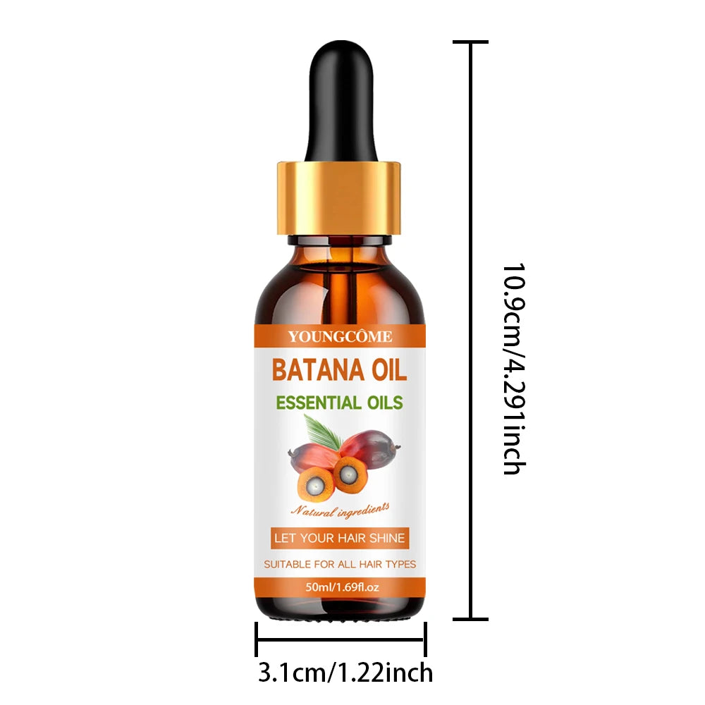 YOUNGCOME Batana Hair Oil-Nourishing and Moisturizing, Nourishing Treatment for Split Ends Dry Organics Hair Care Oil 30ml/50ml
