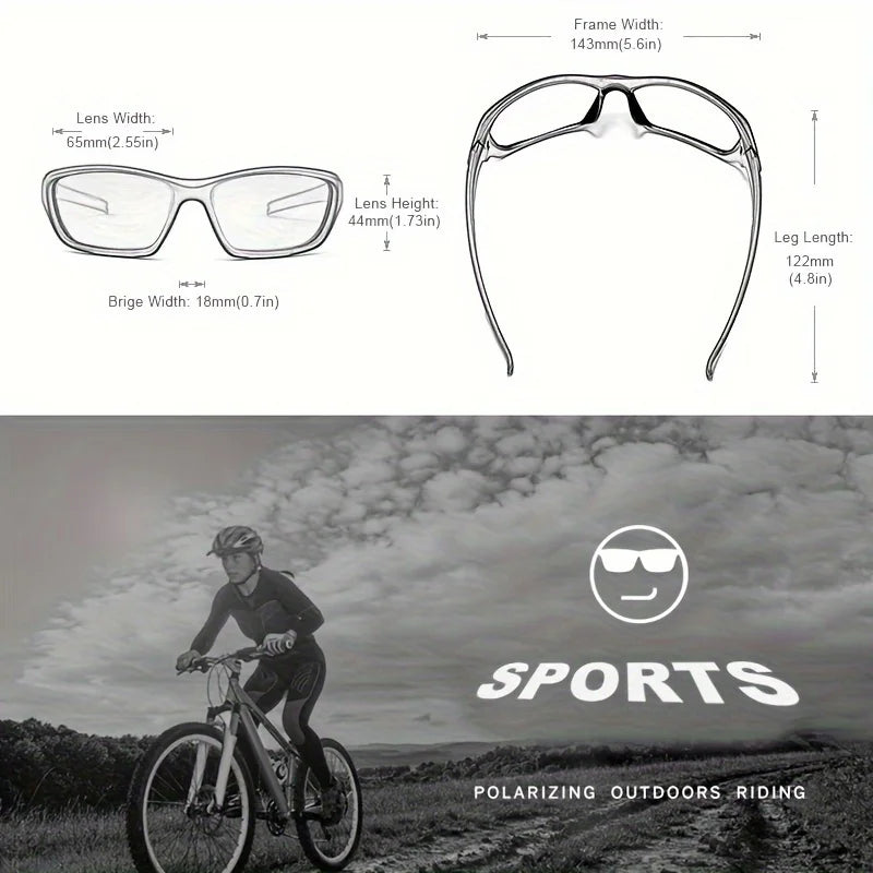 2/3PCS New Polarized Sunglasses for Men Outdoor Fashion Sports Fishing Cycling Eye Protection Sun Glasses Luxury Design Uv400
