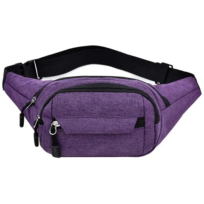2025 Men's Sports Fanny Pack Fashion Phone Female Chest Bag Unisex Waist Bag Women Small Canvas Shoulder Casual Crossbody Bags