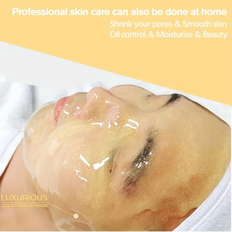Jelly mask for the face, moisturizing rubber gel mask, deep moisturizing, 11Oz jar, suitable for all skin types, with luxurious
