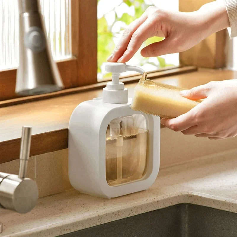 Empty bath pump bottle 300/500ml bathroom soap dispenser reusable lotion shampoo shower gel rack portable travel soap dispenser