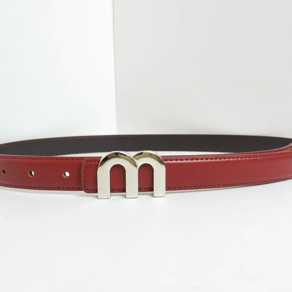 Women's Belt M. High-Quality Silver Buckle Is Best Paired With Dress Jeans Women's Belts