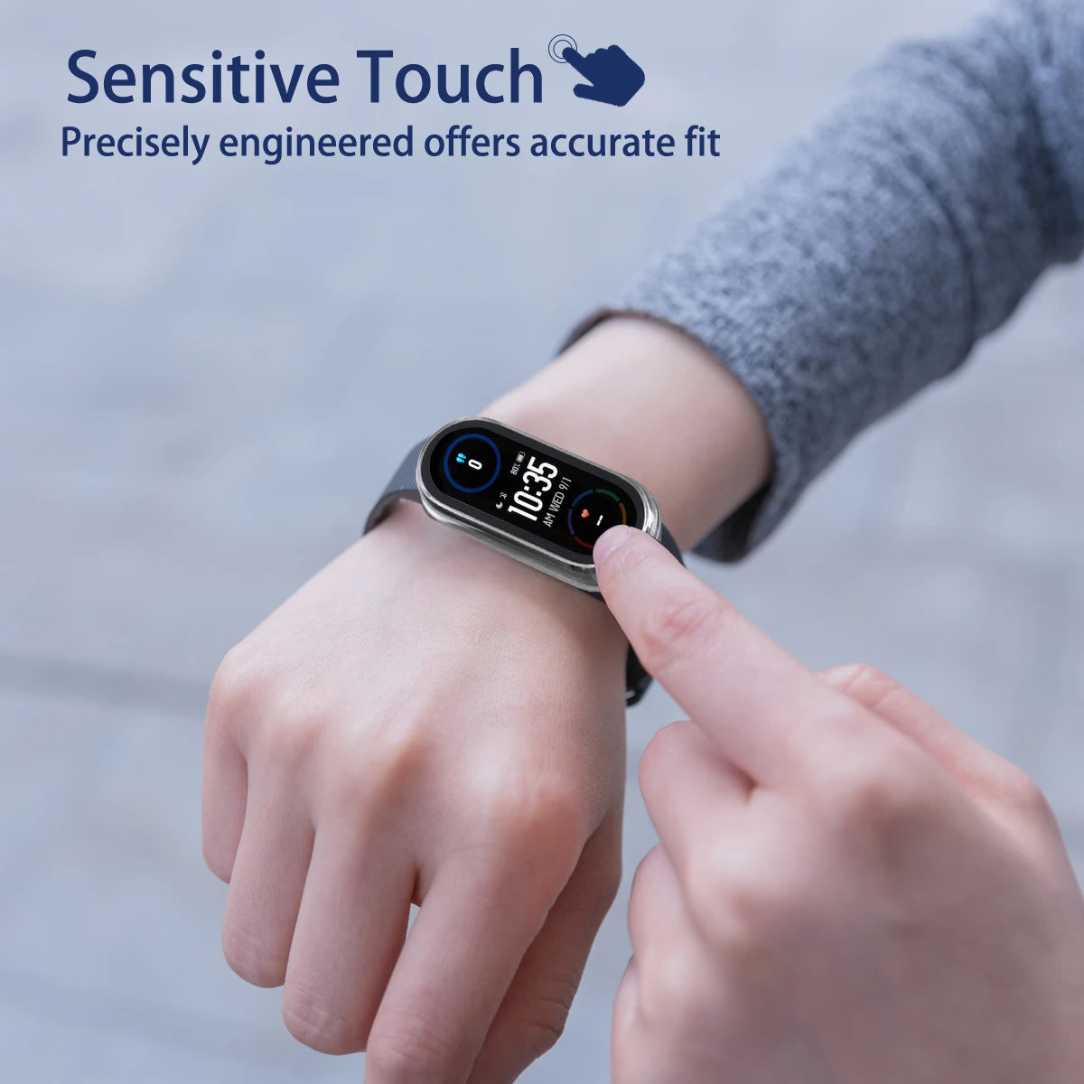 2in1 Case Screen Protector for Xiaomi Mi Band 10 9 8 7 6 5 4 3 Case+Film Full Coverage Protective Cover for Miband 6 7 band 5