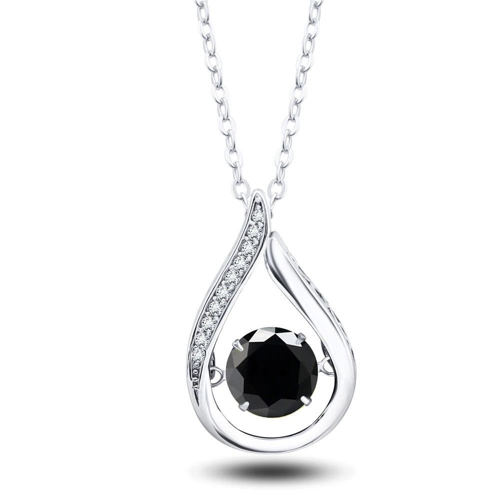 VVS1 D Color Moissanite Necklace For Women Fine Jewelry 925 Sterling Sliver Chain Plated 18k White Gold