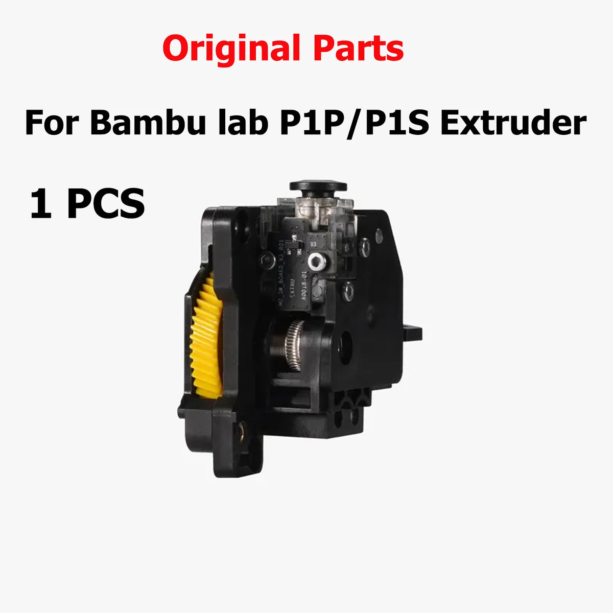 Original Hardened Steel Extruder Unit For Bambu lab P1/X1 Series Extruder For P1S P1P For Bambu lab Hotend Extruder Gear