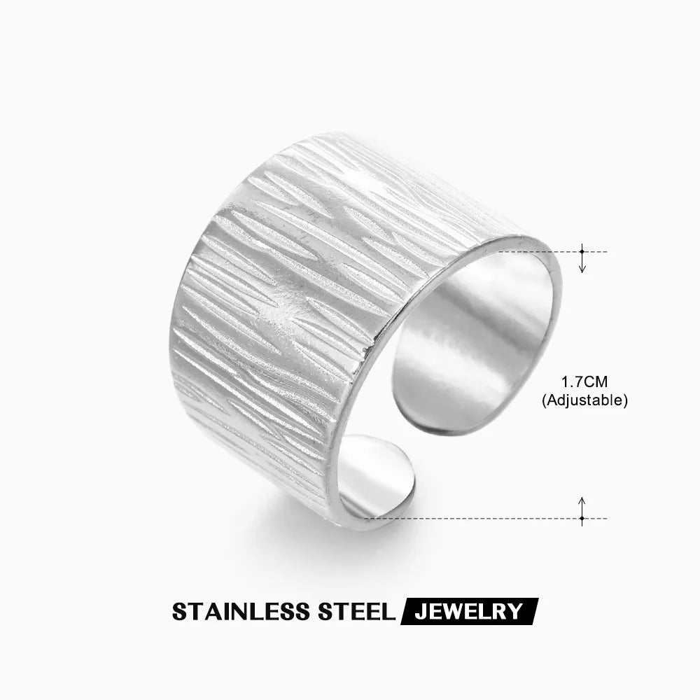316L Stainless Steel Rings for Women Gold Color Women's Ring Male Finger Wedding Luxury Quality Jewelry Accessories 48 Style
