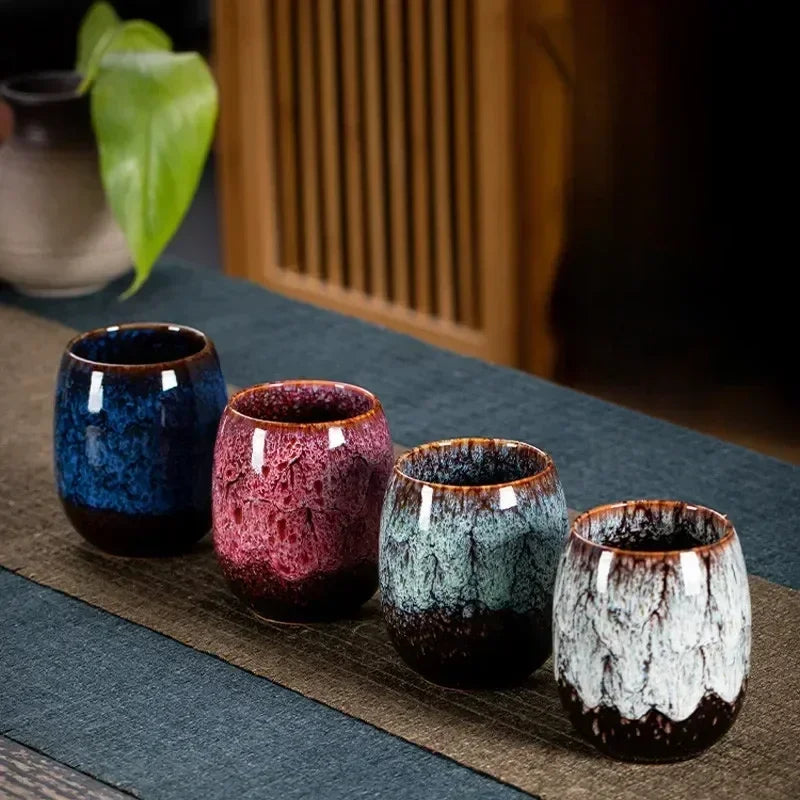 Kiln Transforms The Master's Cup Ceramic Coffee Mug Simplicity Household Kung Fu Teacup Creative Tasting Cup Personal Single Mug