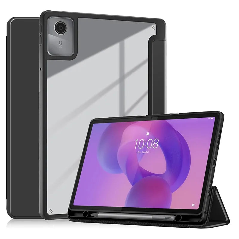 For Lenovo Idea Tab 11 Inch K11 Gen2 TB336ZU/FU Acrylic Tablet Cover with Pencil Holder Case for Xiaoxin Pad 2025 11'' TB335FC