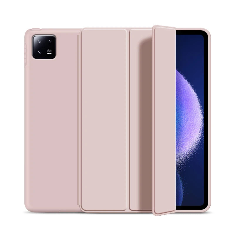 Smat Case For Xiaomi Pad 6 2023 11 inch PU Leather Tri-folding Magnetic Cover Funda For Xiaomi Mi Pad 6 MiPad 6 Pro 2023 Case
