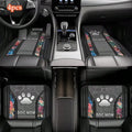 4pcs Deluxe Heart Paw Print Car Mats, Suitable for Most Car Front and Rear Seat Carpets, Car Interior Protector and Decoration