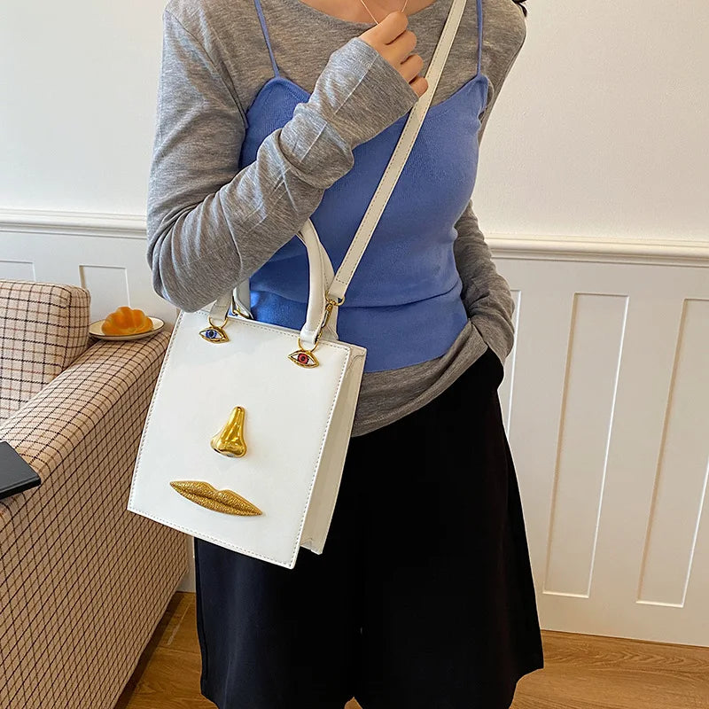 Jewelry Eyes Face Bags for Women Handbags Harajuku Box Shoulder Bag Funny Purses for Women Party Evening Bag NEW Crossbody Bags