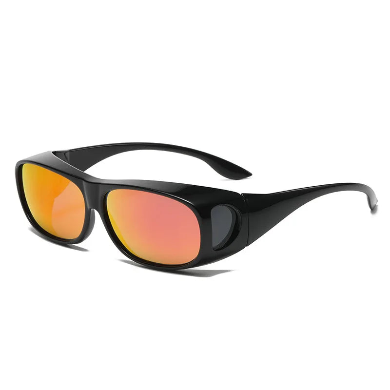 Fit Over Wrap Sunglasses Men Women Anti Glare Polarized Lens 100% UV400 Protection Driving Sport HD Night Vision Glasses