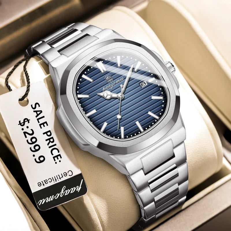 2026 New Men Watch Quartz Waterproof Male Clock Business Watch Mens Watches Top Brand Luxury Watch Men Chronograph reloj hombre