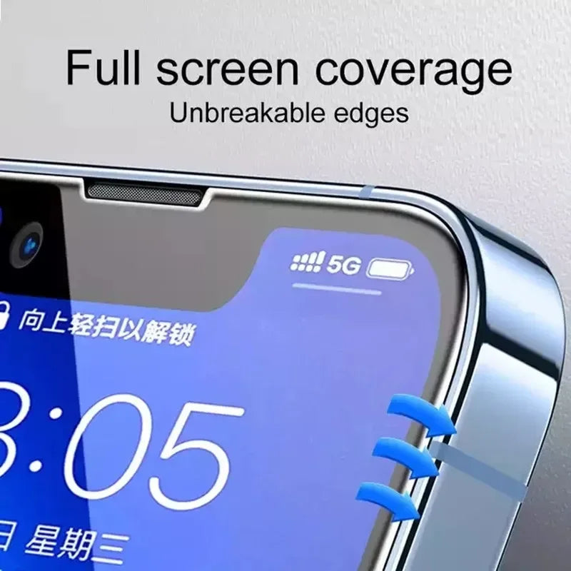 1-5PCS 9D Screen Protector Tempered Glass for IPhone 15 14 13 16 12 11 Pro Max Protective Glass for IPhone X XR XS Max 7 14 Plus