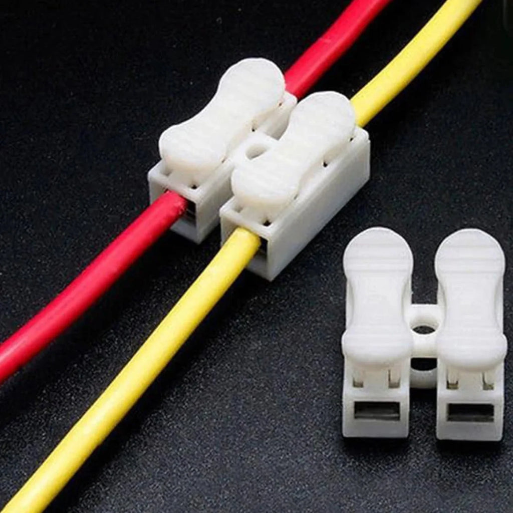 20/50Pcs No Solding Quick 1P 2P 3P Cable Wire Connector No Screw Terminal Block Spring Clamp
