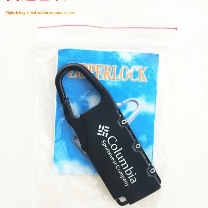 1pcs Zinc Alloy Password Lock Anti-theft Mini Padlock Luggage Bag Photography Bag Small Lock Travel Design Exquisite And Compact